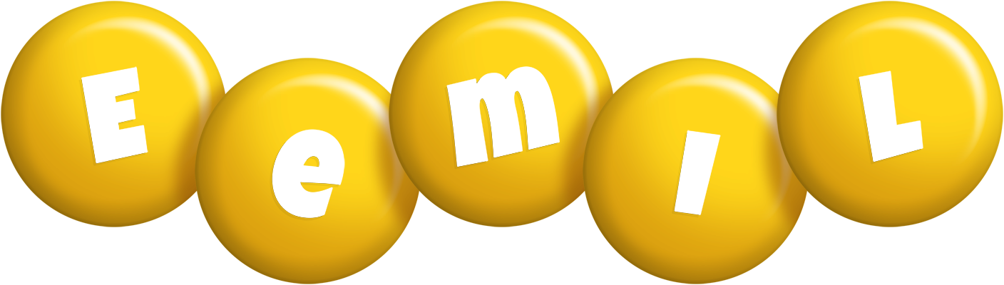 Eemil candy-yellow logo