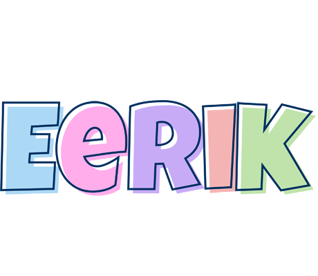 Eerik pastel logo