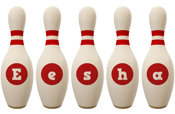Eesha bowling-pin logo