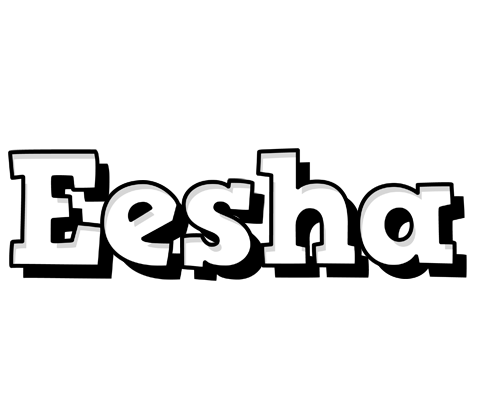 Eesha snowing logo