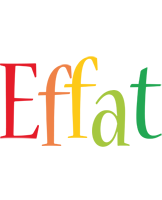 Effat birthday logo