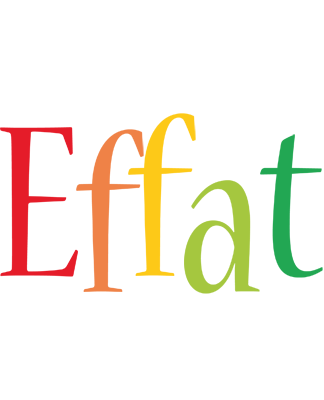Effat birthday logo