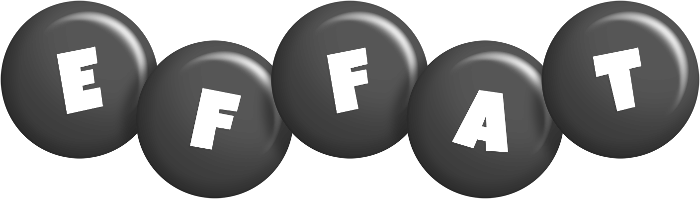 Effat candy-black logo