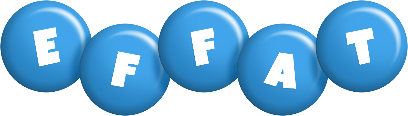 Effat candy-blue logo