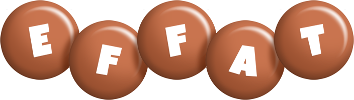 Effat candy-brown logo