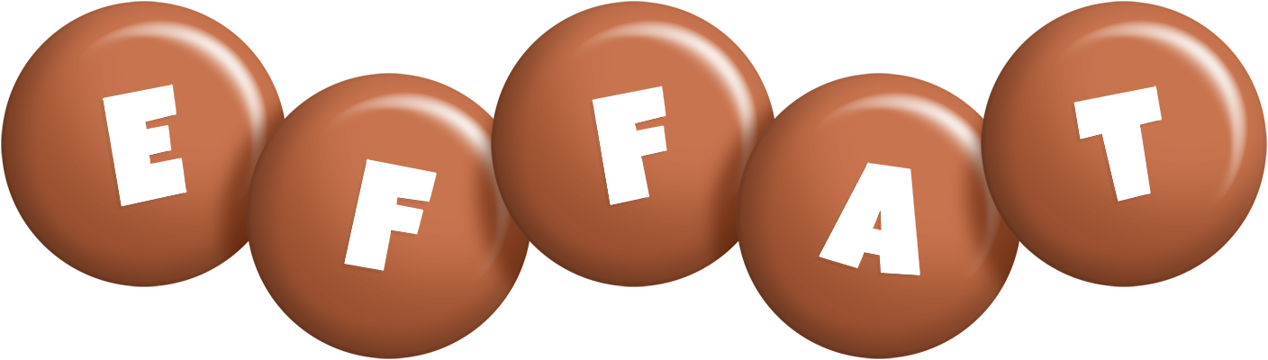 Effat candy-brown logo
