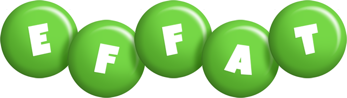 Effat candy-green logo