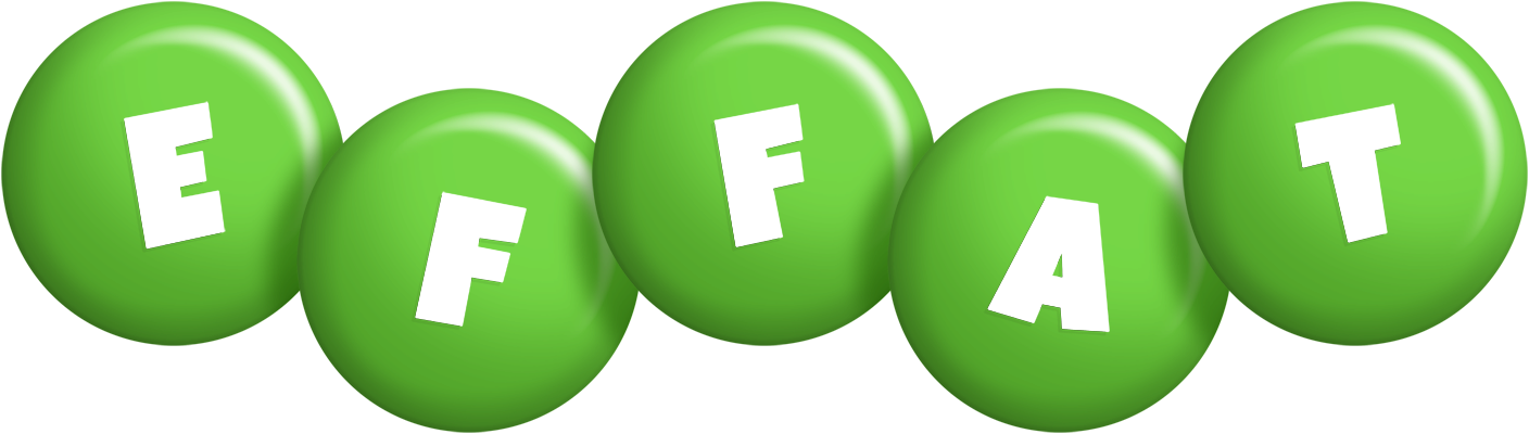 Effat candy-green logo
