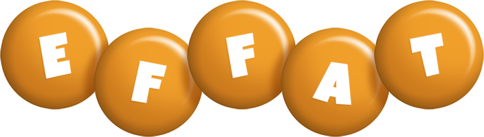 Effat candy-orange logo