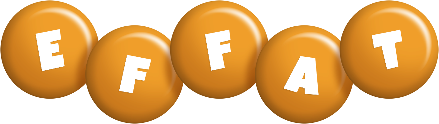 Effat candy-orange logo
