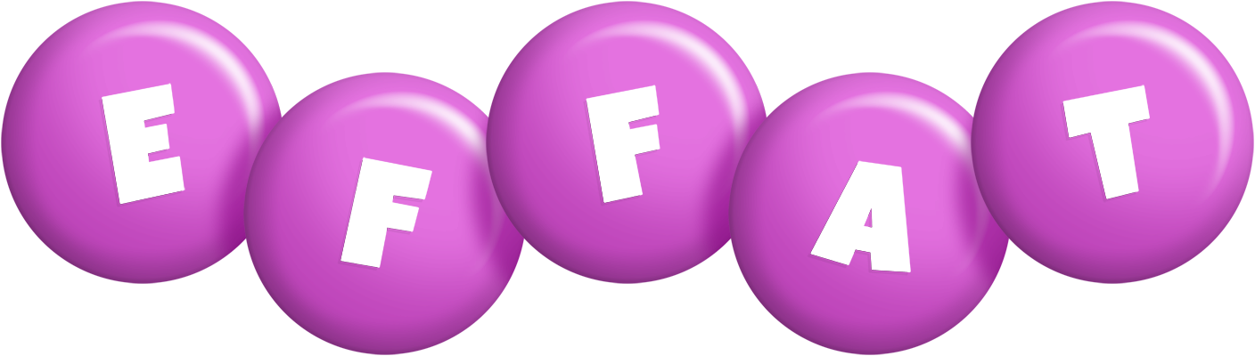Effat candy-purple logo