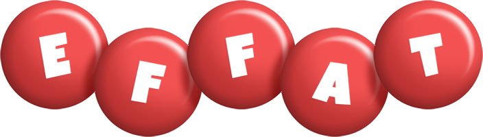 Effat candy-red logo