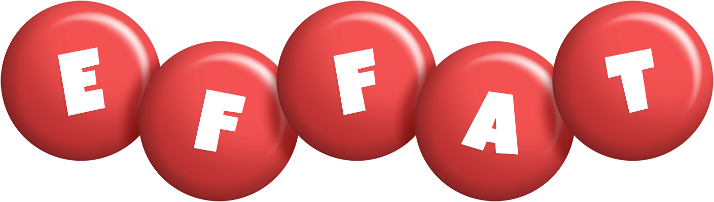 Effat candy-red logo