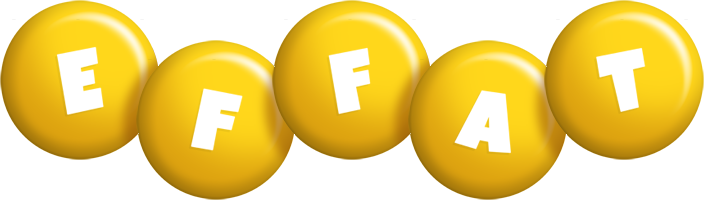 Effat candy-yellow logo