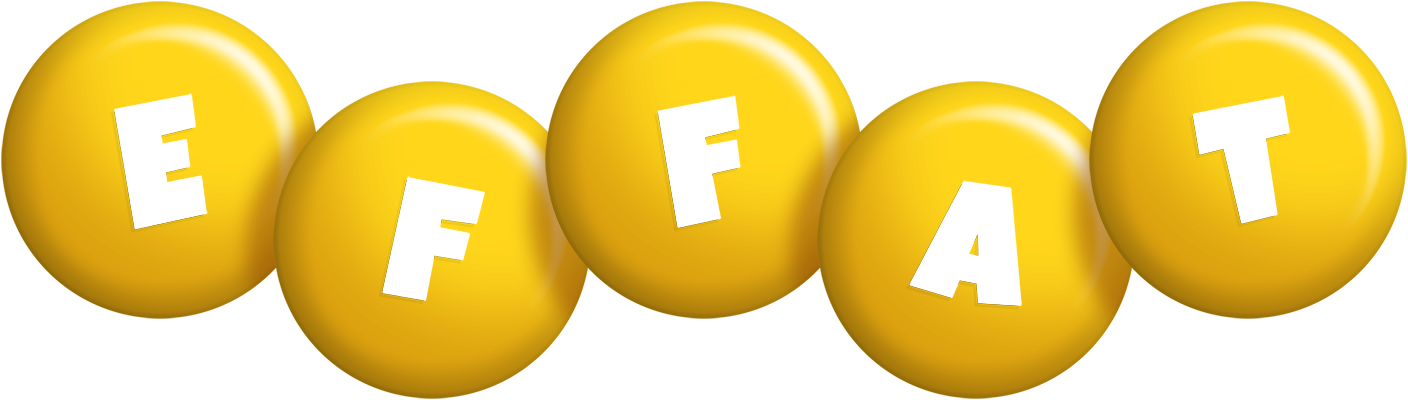 Effat candy-yellow logo