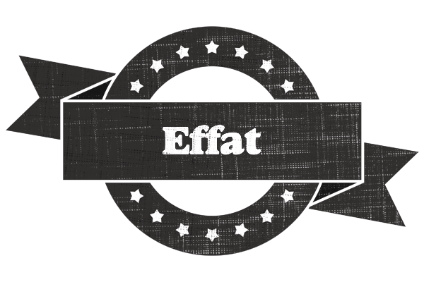 Effat grunge logo
