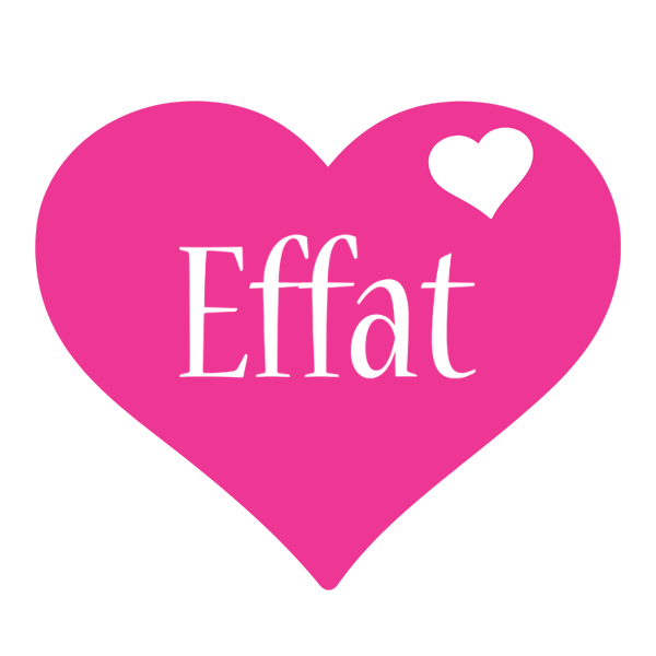 Effat love-heart logo