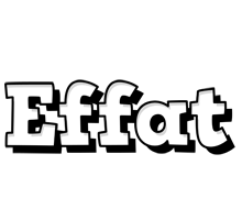 Effat snowing logo