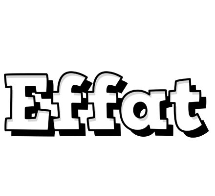 Effat snowing logo