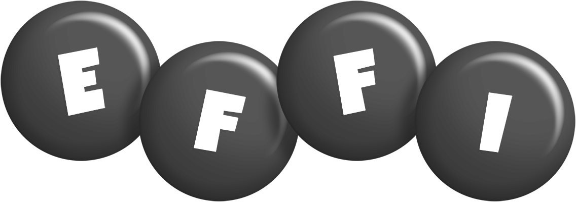 Effi candy-black logo