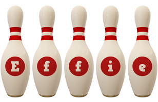 Effie bowling-pin logo