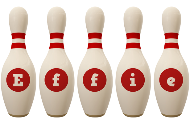 Effie bowling-pin logo