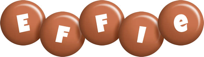 Effie candy-brown logo