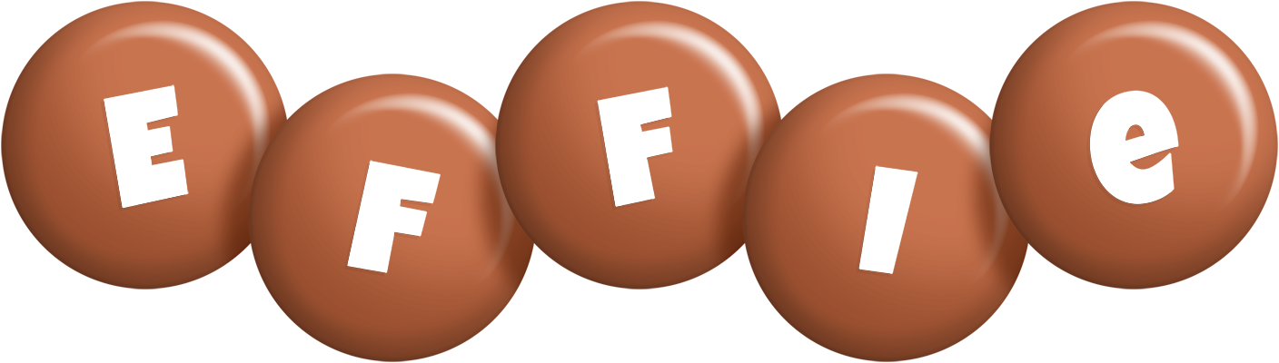 Effie candy-brown logo