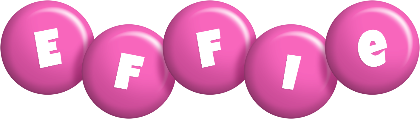 Effie candy-pink logo