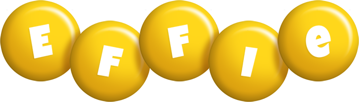 Effie candy-yellow logo