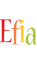 Efia birthday logo