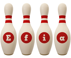 Efia bowling-pin logo