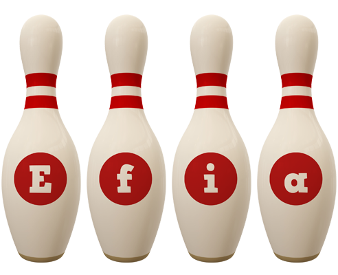 Efia bowling-pin logo