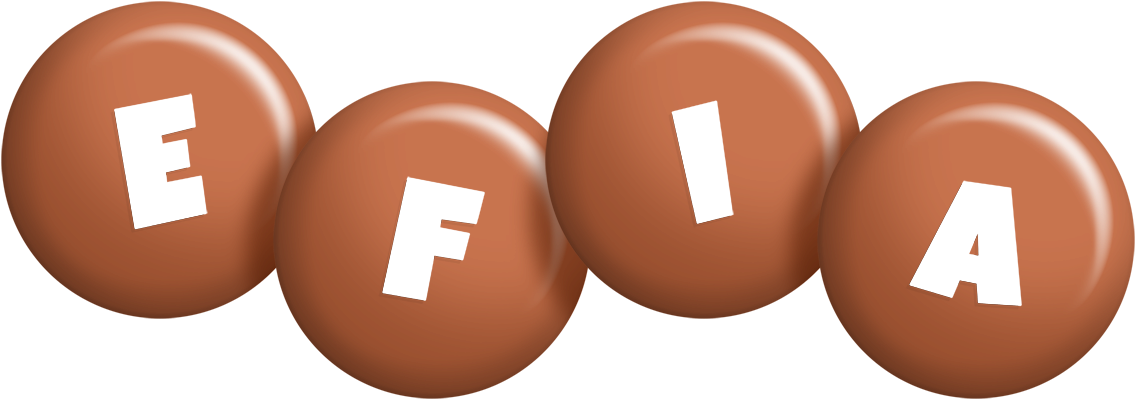 Efia candy-brown logo
