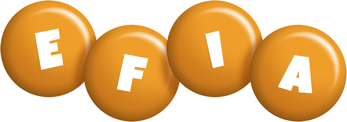 Efia candy-orange logo