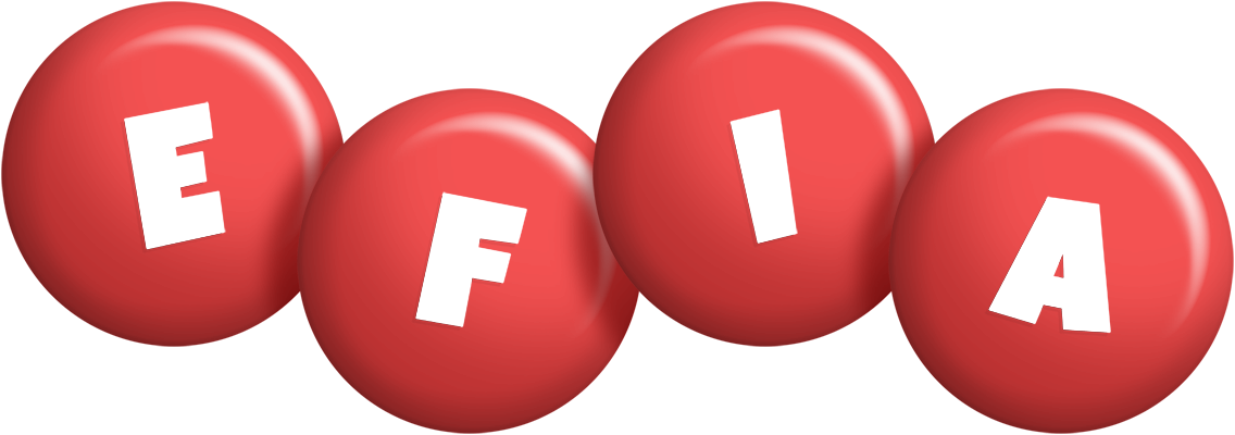 Efia candy-red logo
