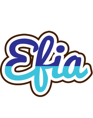 Efia raining logo