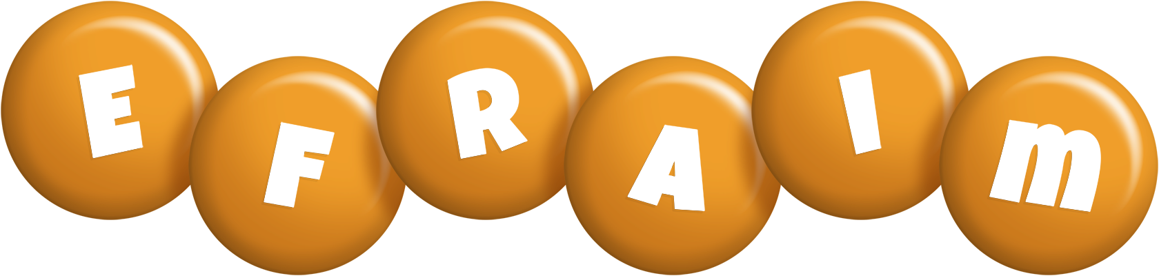 Efraim candy-orange logo
