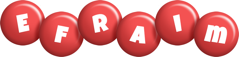 Efraim candy-red logo