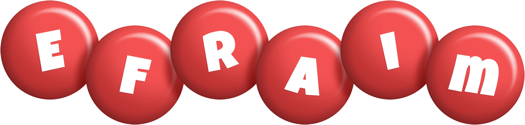Efraim candy-red logo