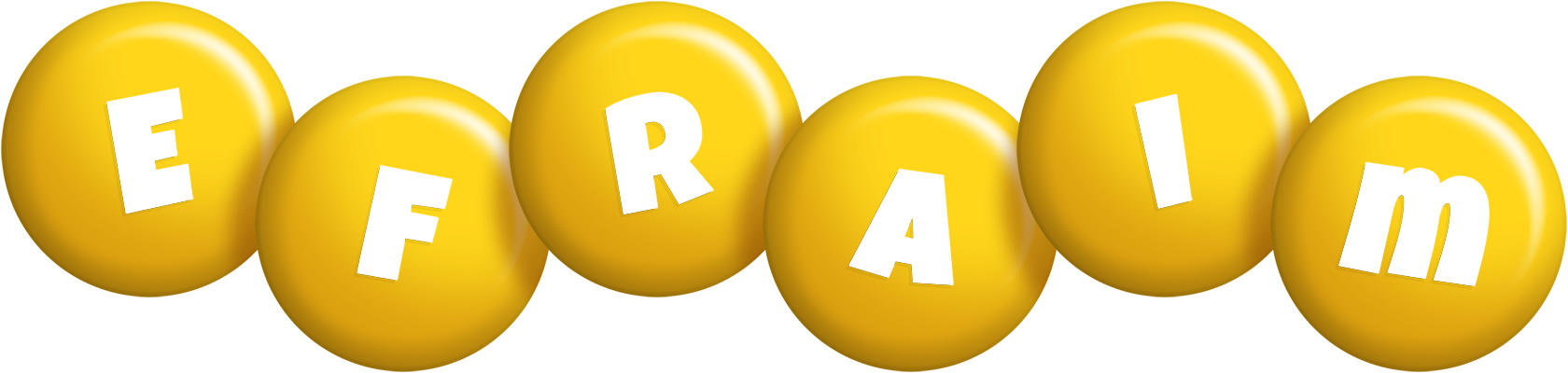 Efraim candy-yellow logo