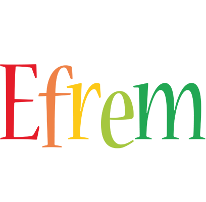 Efrem birthday logo