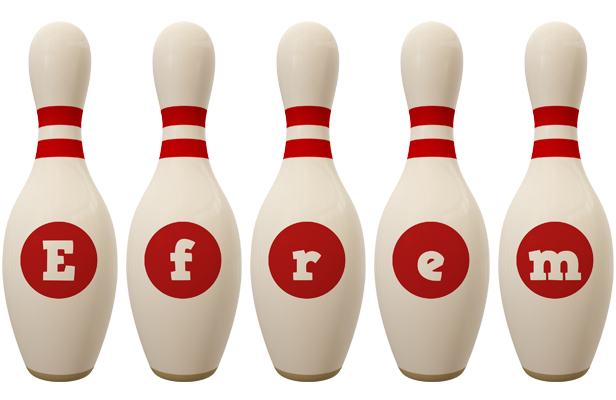 Efrem bowling-pin logo