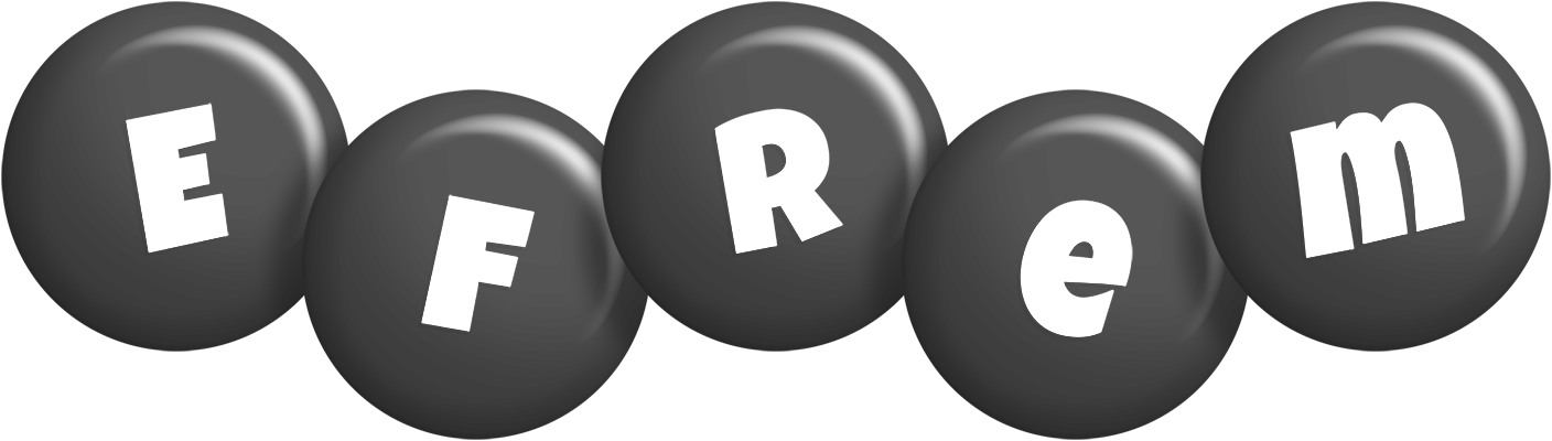 Efrem candy-black logo