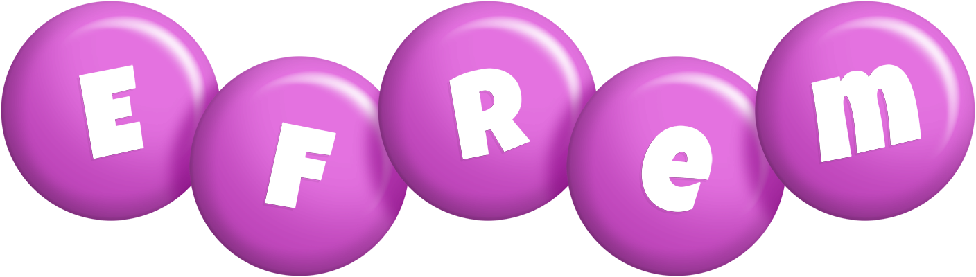 Efrem candy-purple logo