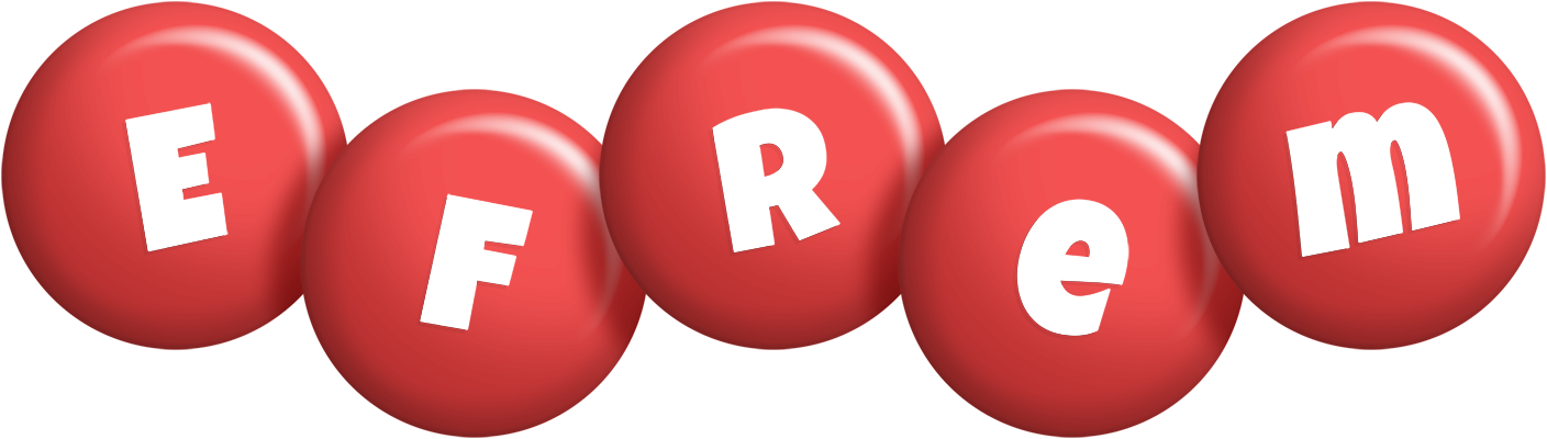 Efrem candy-red logo