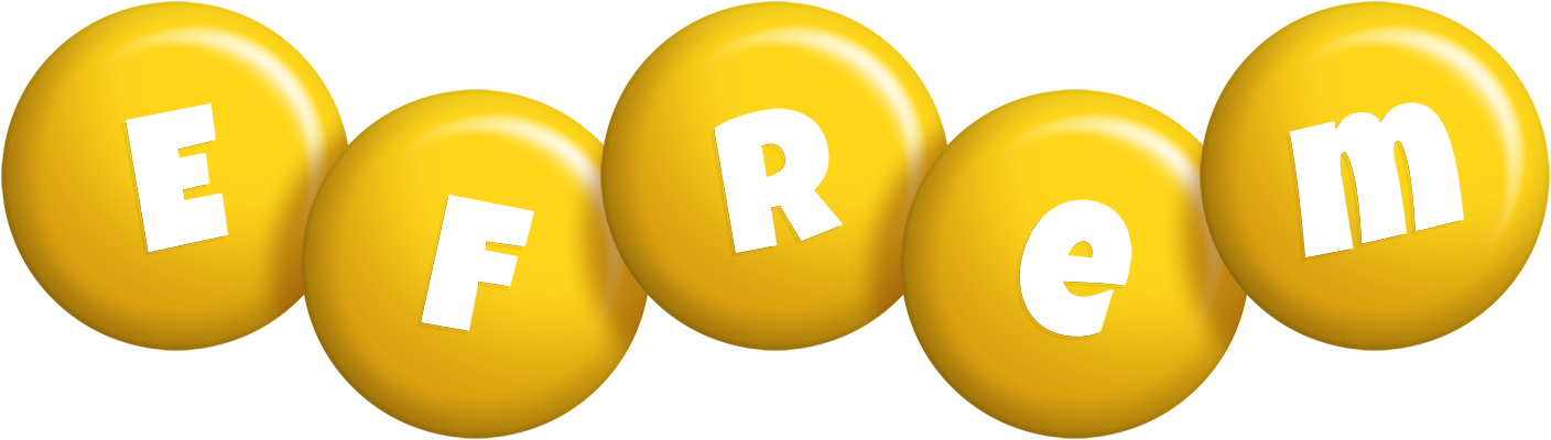 Efrem candy-yellow logo