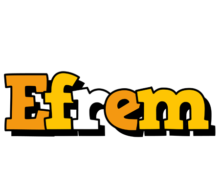 Efrem cartoon logo