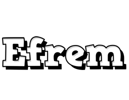 Efrem snowing logo