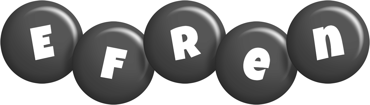Efren candy-black logo